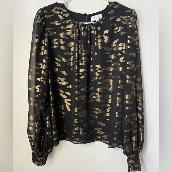Evereve Adele Leopard Shine Top - Picture 1 of 6